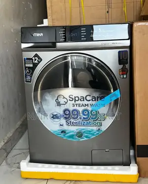 Mika Washing Machine, 8kg Wash and Spin , INVERTER Motor, Front Load,