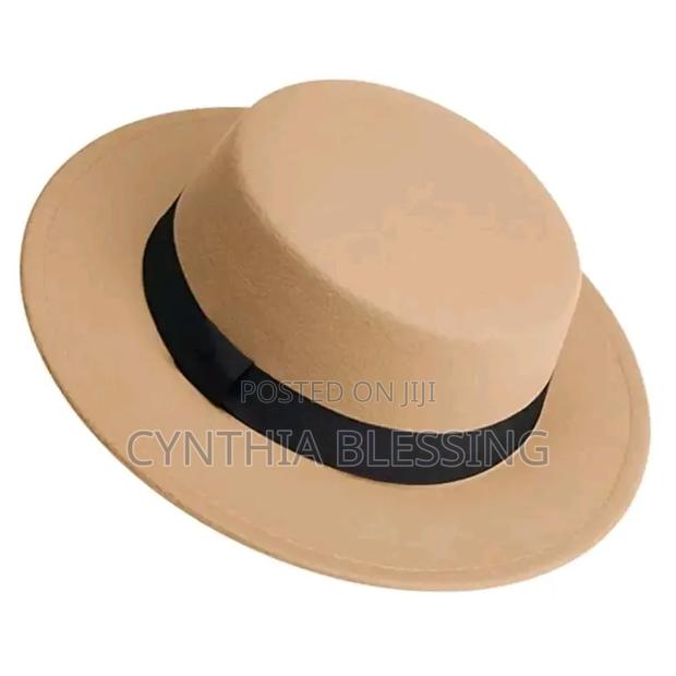 Beige Fedora Hat - thumbnail 3