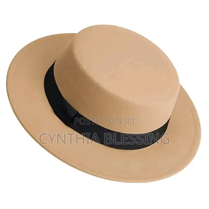 Beige Fedora Hat