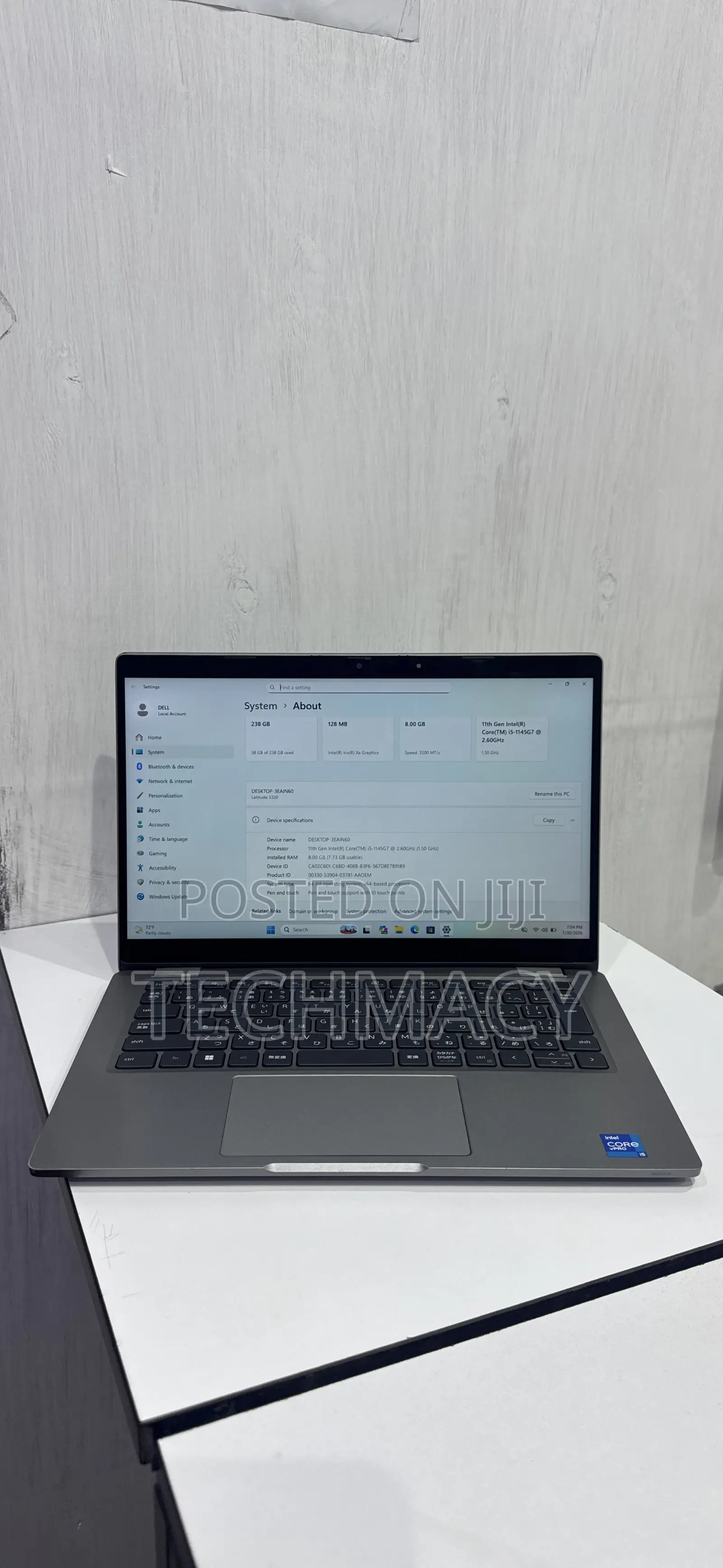 Laptop Dell Latitude 5320 8GB Intel Core i5 SSD 256GB