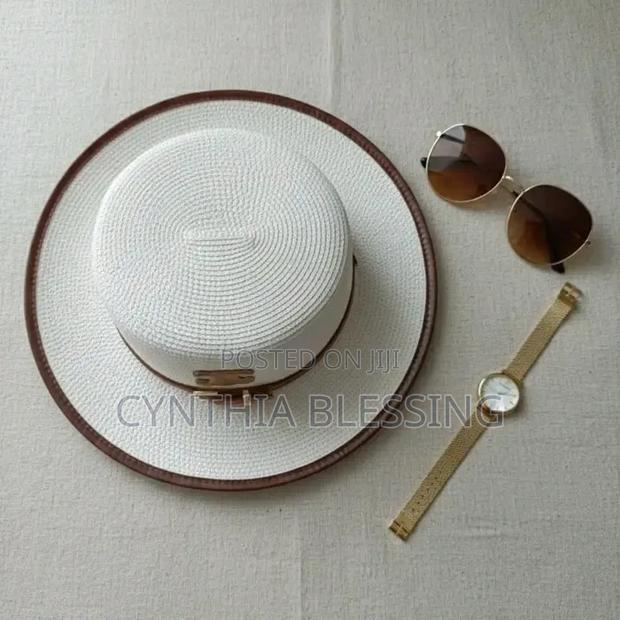 Beautiful Fedora Hat White - thumbnail 2