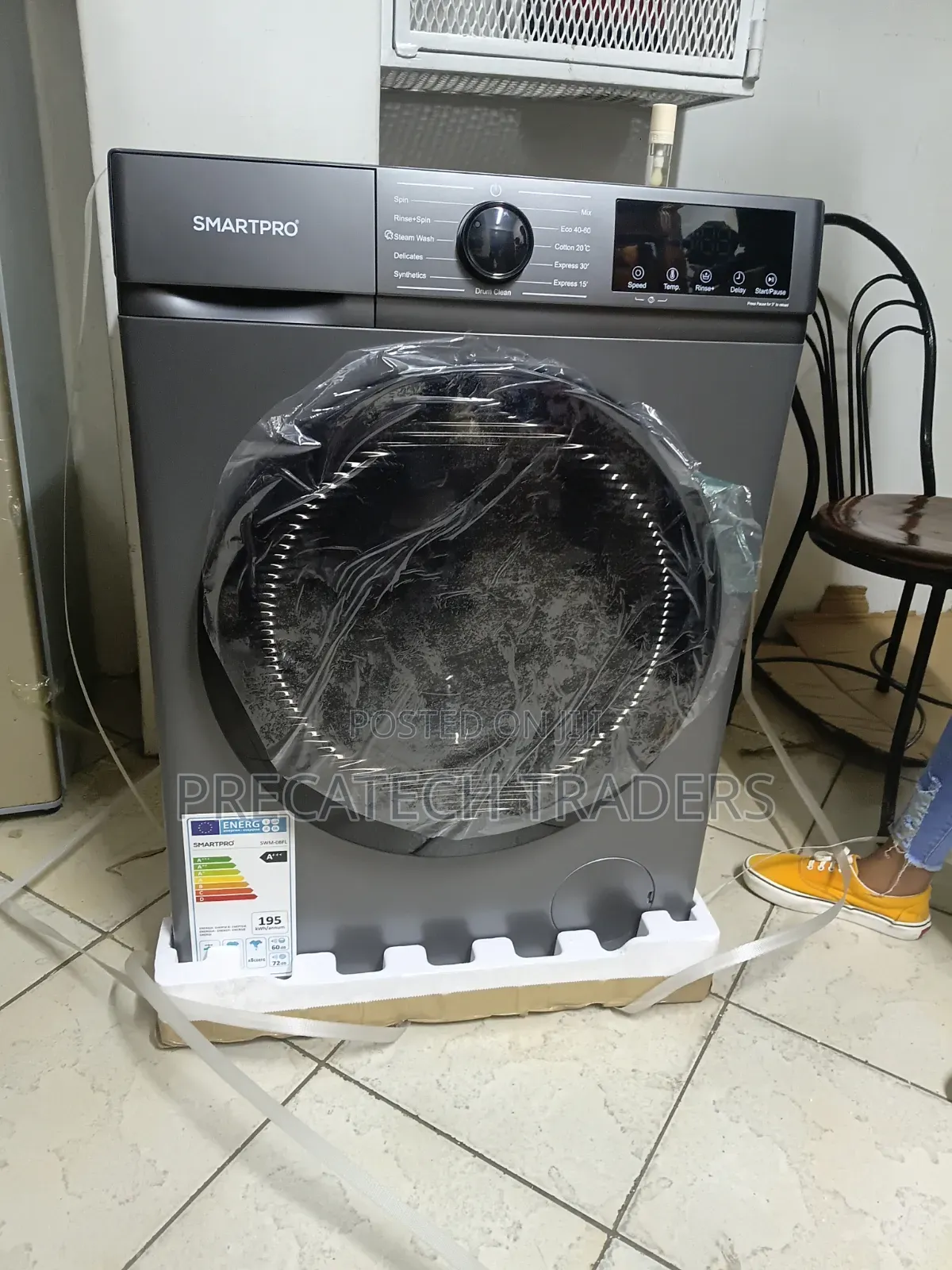 SmartPro 8KG Front Load Washing Machine With LED Display