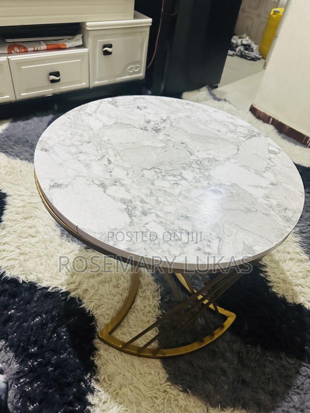 Round Coffee Table With Marble Top - main view