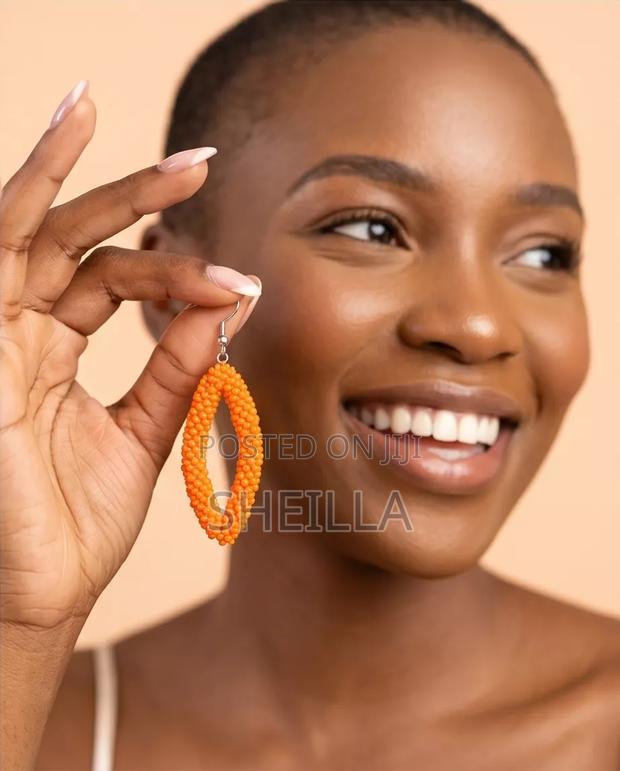 African Beaded Earrings - thumbnail 8