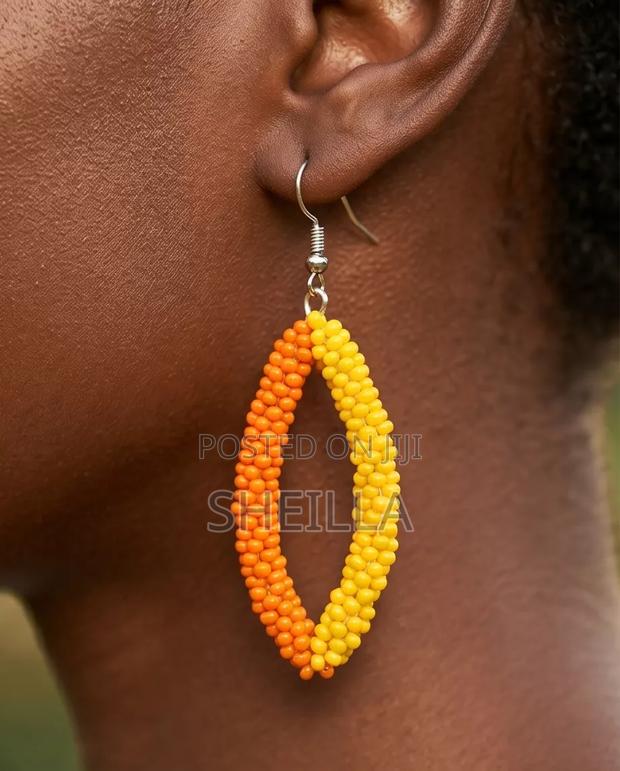 African Beaded Earrings - thumbnail 12