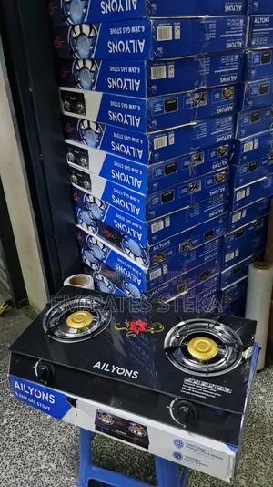 AILYONS 2-Burner Table Top Gas Cooker With STRONG Glass Top