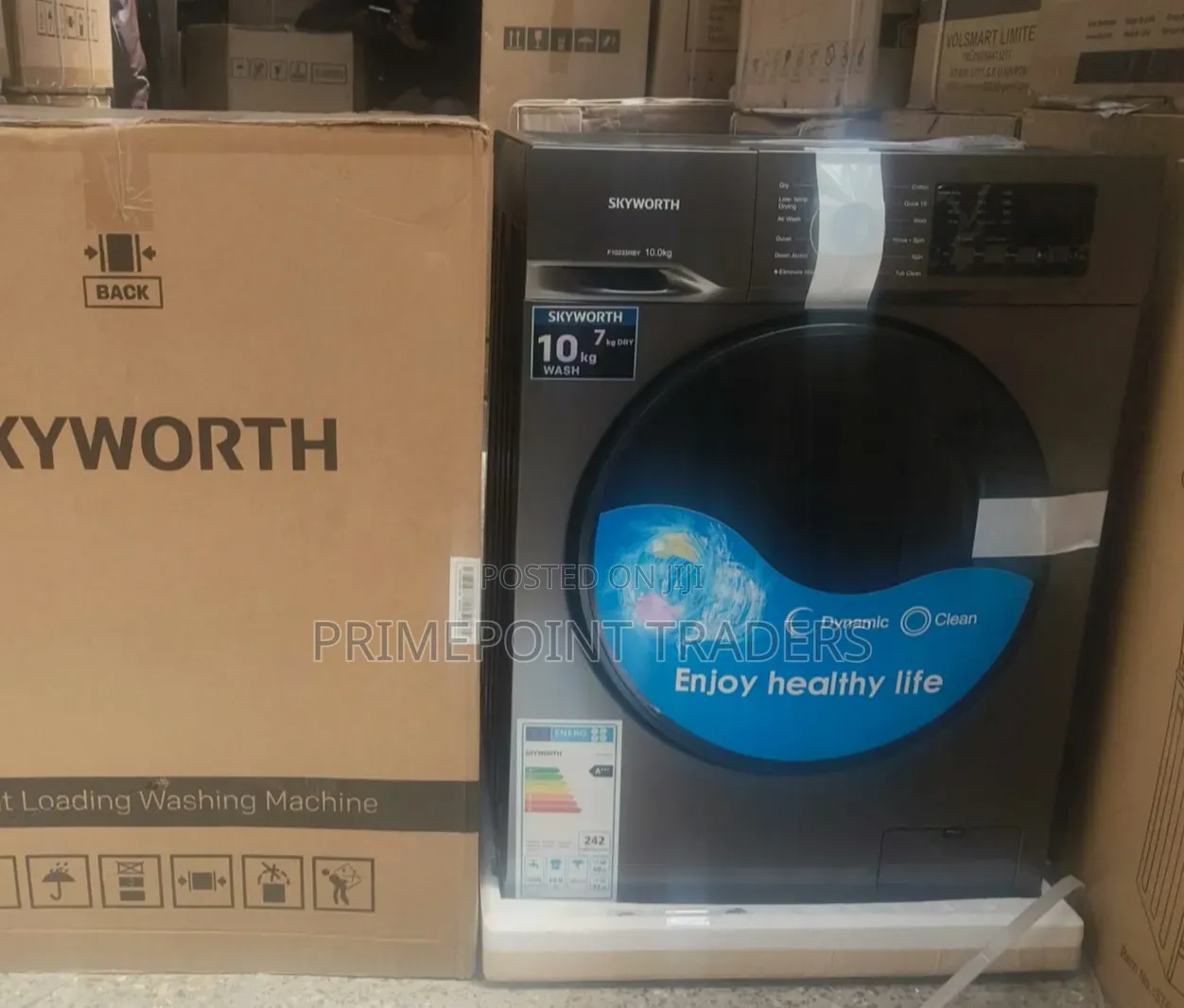 Skyworth 10kg Wash / 7kg Dry Front Load Washing Machine – Convenience