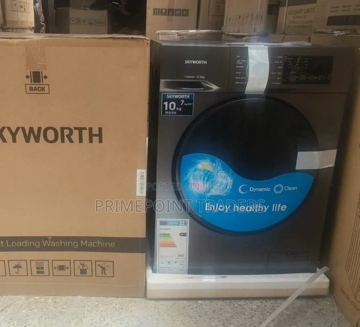 Skyworth 10kg Wash / 7kg Dry Front Load Washing Machine – Convenience
