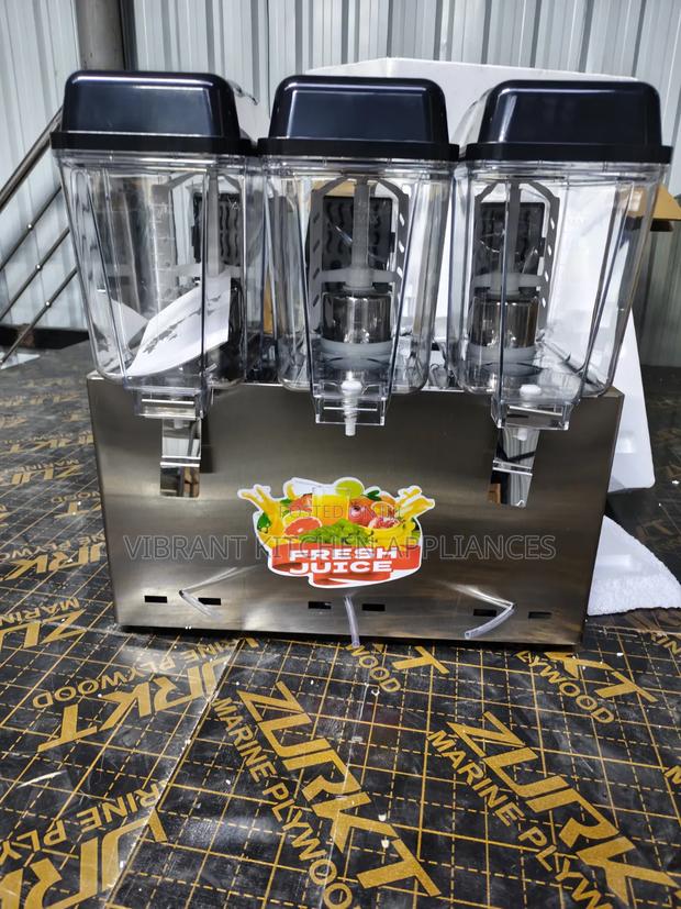 3‐Tank Commercial Juice Dispenser – Serve 3 Flavours at Once