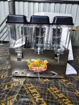 3‐Tank Commercial Juice Dispenser – Serve 3 Flavours at Once