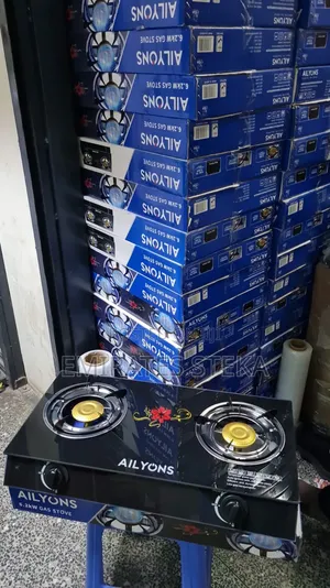 AILYONS Double Burner Glass Table Top Gas Cooker and Infrared 2Burner