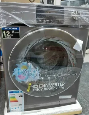 Skyworth 12kg/8kg Front Load Washer Dryer – High-Capacity Laundry