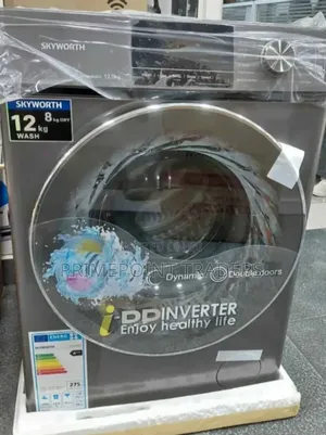 Skyworth 12kg/8kg Front Load Washer Dryer – High-Capacity Laundry
