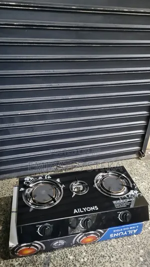 AILYONS NEW Efficient 3 Burner Glass Top Gas Cooker Infrared Double