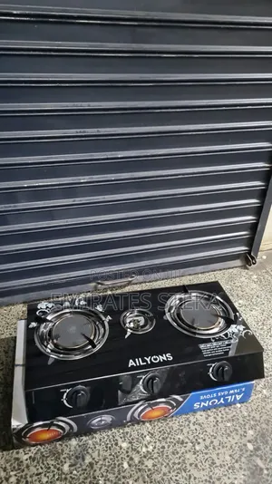AILYONS Efficient 3Burner Glass Top Gas Cooker Infrared Double Burner