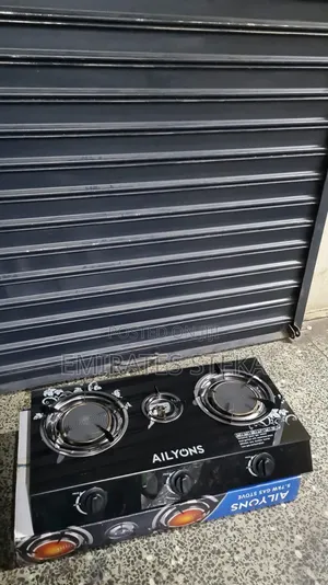 AILYONS 3 Burner Glass Top Gas Cooker Infrared Double Burner
