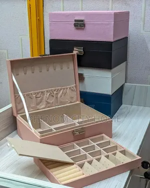 3 Layer Jewelry Box With Lock