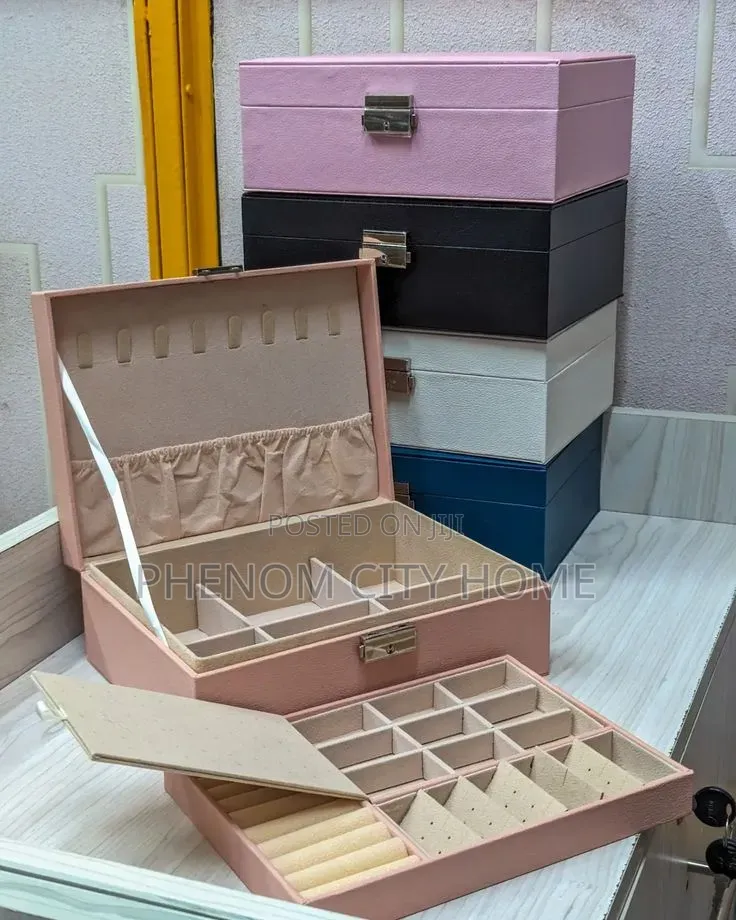 3 Layer Jewelry Box With Lock