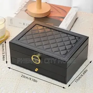 3 Layer Jewelry Box With Lock