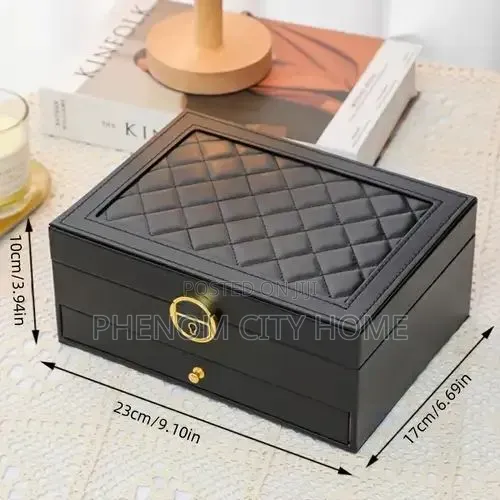 3 Layer Jewelry Box With Lock