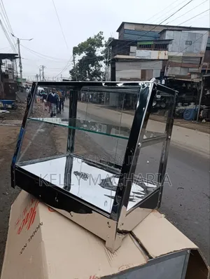 Stainless Charcoal Food Warmers and Display Cabinet