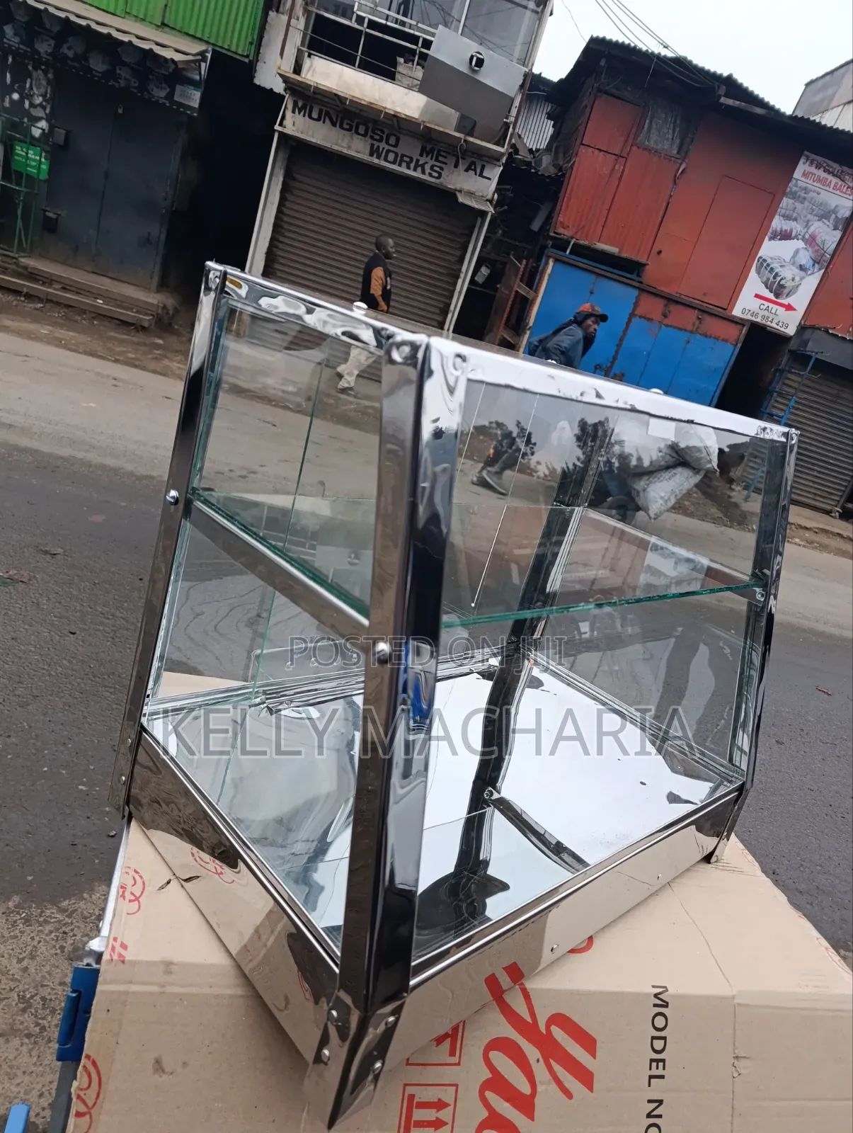 Stainless Charcoal Food Warmers and Display Cabinet