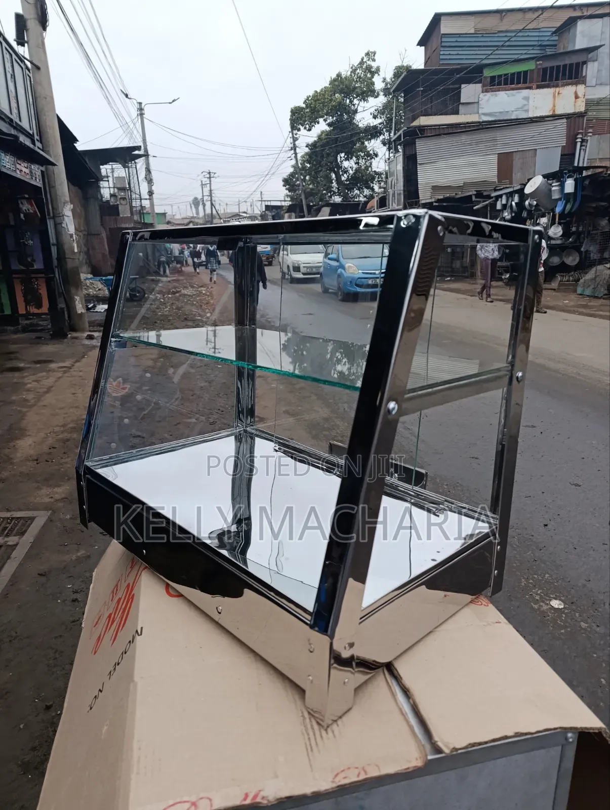 Stainless Charcoal Food Warmers and Display Cabinet