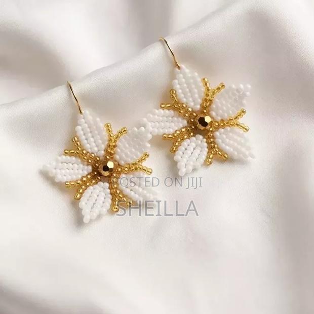 African Beaded Earrings - thumbnail 2