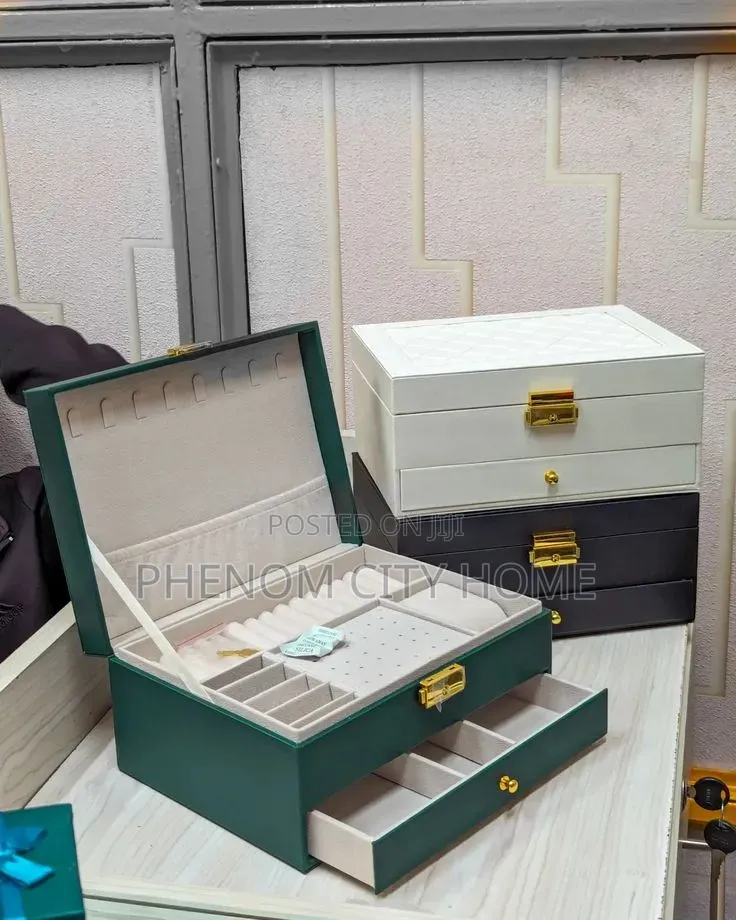 PU Leather Jewelry Organizer Multi Layer