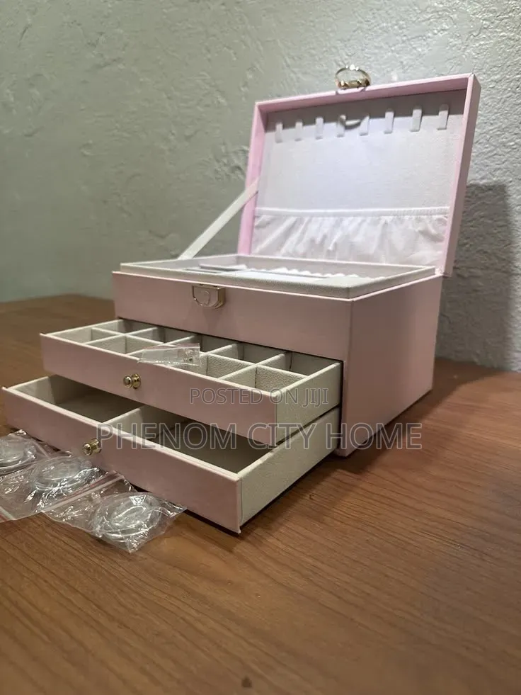 PU Leather Jewelry Organizer Multi Layer