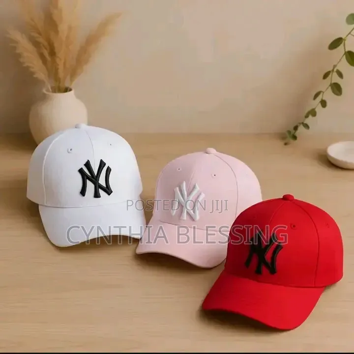 Baseball Caps NY White Pink Maroon Red