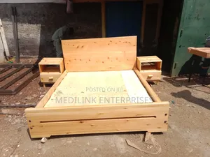 Guateng Solid 5*6 Boxbed With Two Side Tables