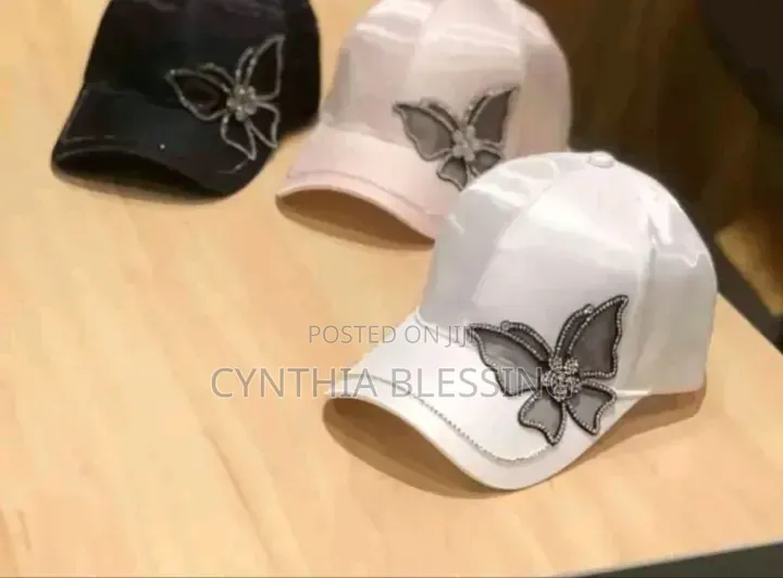 Fashion Designer Caps White Black