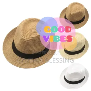 Straw Panama Fedoras Brown Hat