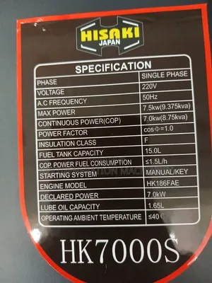 Portable Diesel Generator 9kva