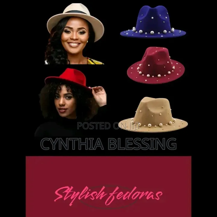 Stylish Fedora Hats With Beads