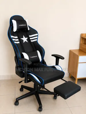 Footless Black White Gaming Chair Gaming Chair