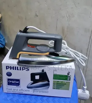 Phillips 66 HD-1172 Electric Dry Iron Box - Silver Black