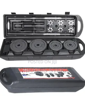50kg Adjustable Fitness Barbell Dumbbell Weight With Portable Case