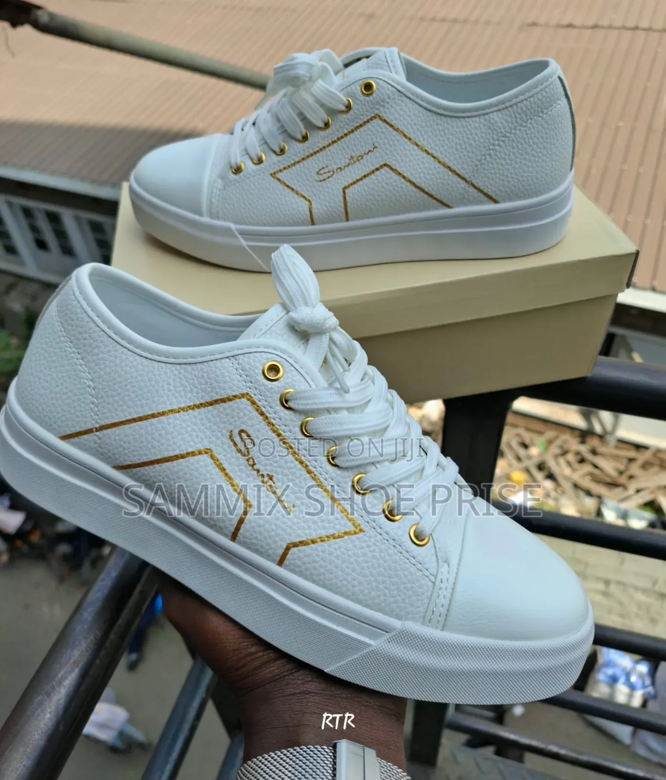 White Santoni Casuals