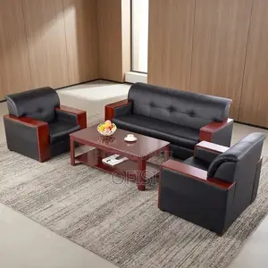 Office Sofa; Leather Executive Sofa Set (5-Seater)