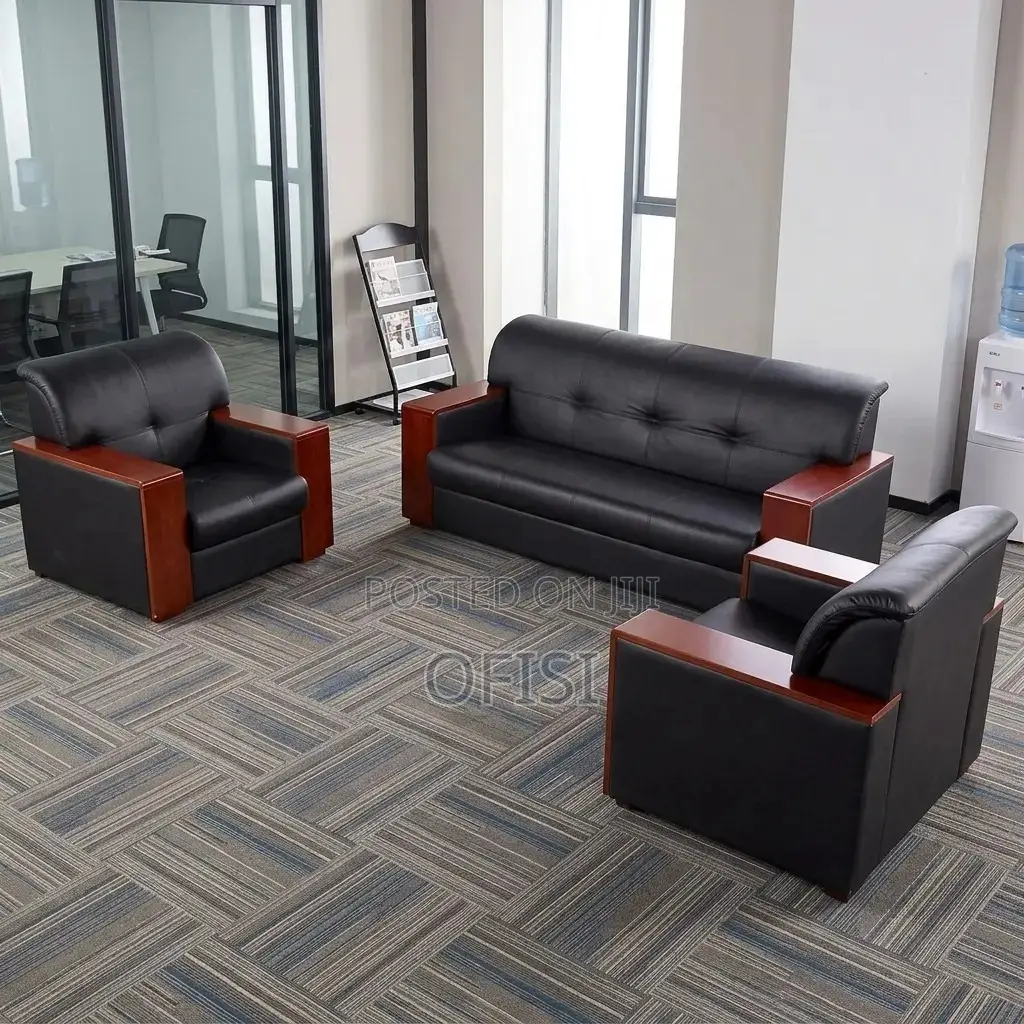 Office Sofa; Leather Executive Sofa Set (5-Seater)