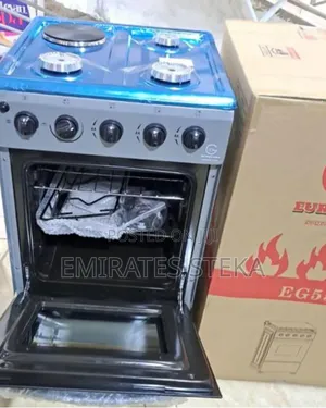 Eurochef Standing Cooker/ EG55-3G1E+E OVEN Free Stand Glass Top