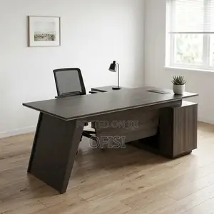 Office Desk; L-Shaped Boss Office Table - 1.8m