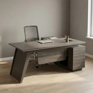 Office Desk; L-Shaped Boss Office Table - 1.8m