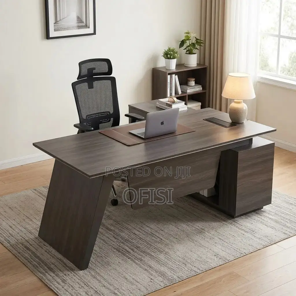 Office Desk; L-Shaped Boss Office Table - 1.8m