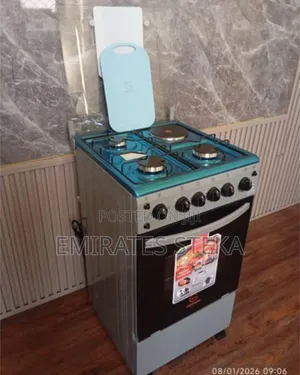 Eurochef Free Standing 3 Gas Burner +1 Electric Cooker