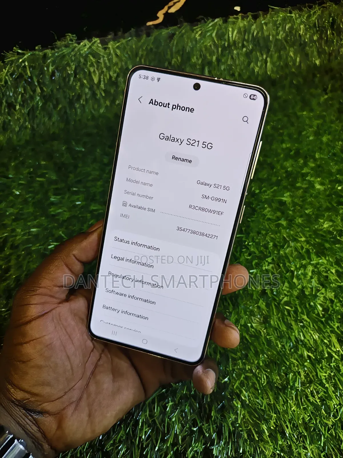 New Samsung Galaxy S21 5G 256 GB White