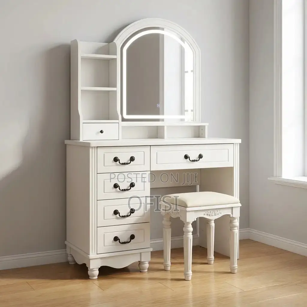 Dressing Table; White Dressing Table With Led Light