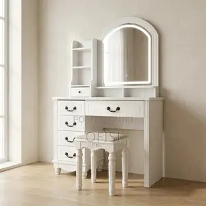 Dressing Table; White Dressing Table With Led Light